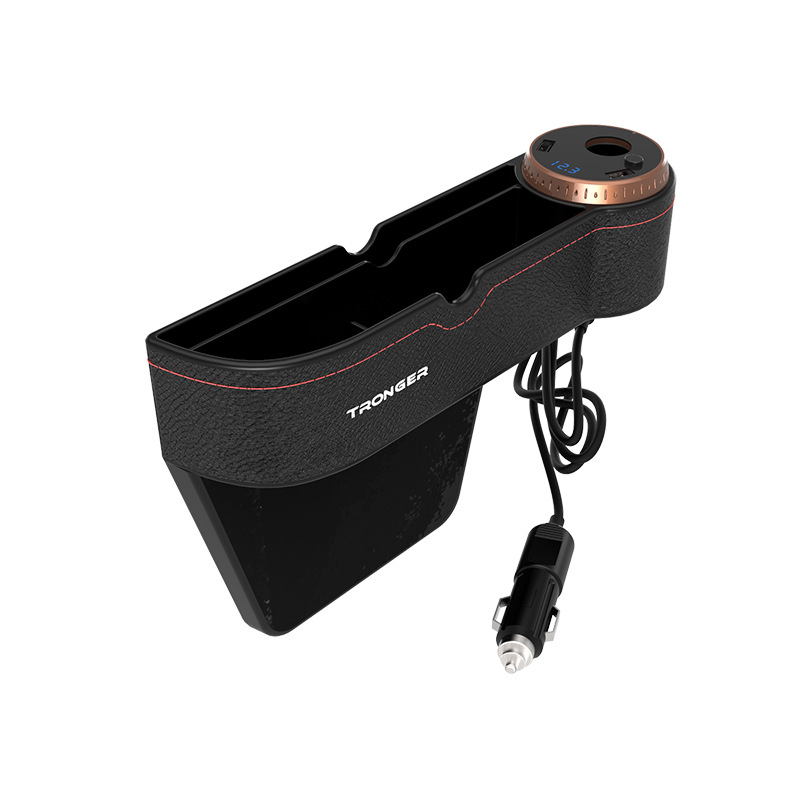 汽車用品座椅夾縫收納盒置物盒汽車座椅收納盒車充車載儲(chǔ)物盒