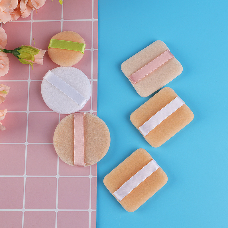 【定制】植绒粉扑定制 干用轻薄散粉面扑 短绒细腻定妆粉饼|ms