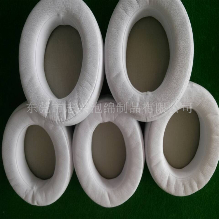 设计海绵套耳罩 高仿蛋白棉超纤耳机套 降噪隔音耳机皮套羊皮