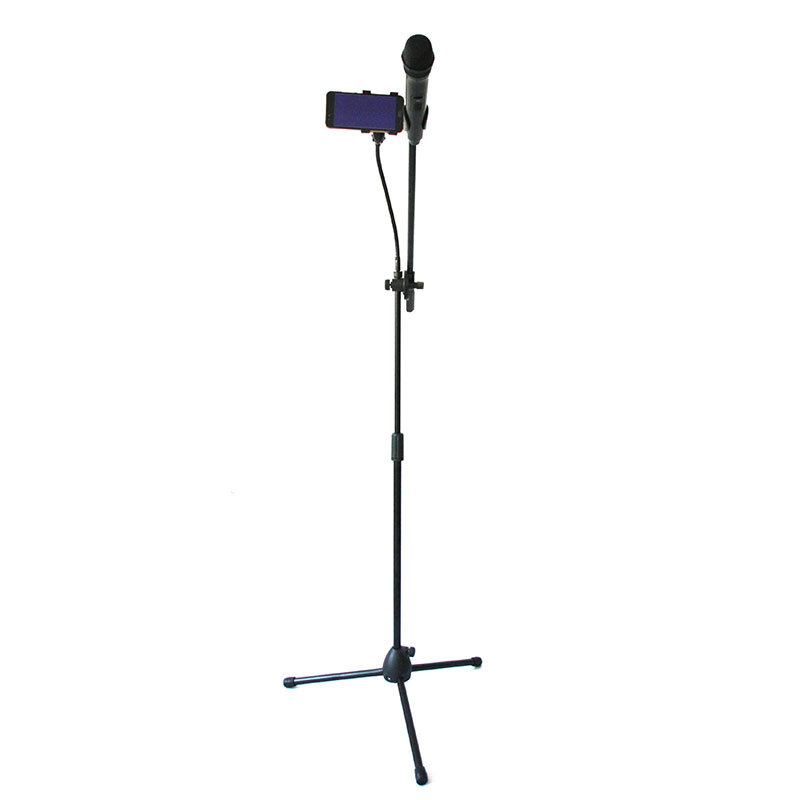 Venta al por mayor soporte de micrófono de trípode de nylon reforzado anti-Paso de elevación de piso micrófono soporte de juego accesorios de instrumentos musicales