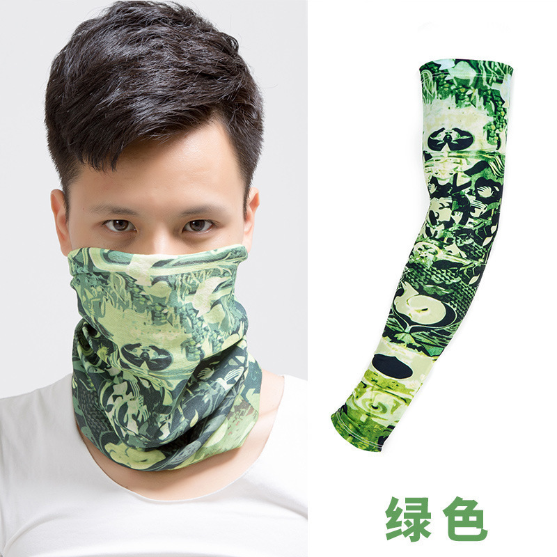 Factory direct outdoor sunscreen sleeves magic headscarf combination set sports accessories sleeves Factory direct outdoor sunscreen sleeves magic headscarf combination set sports accessories sleeves