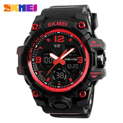 Shimei 1155B Men's Waterproof Electronic Watch Fashionable Multifunctional Outdoor Cross-border Hot Selling Sports Watch