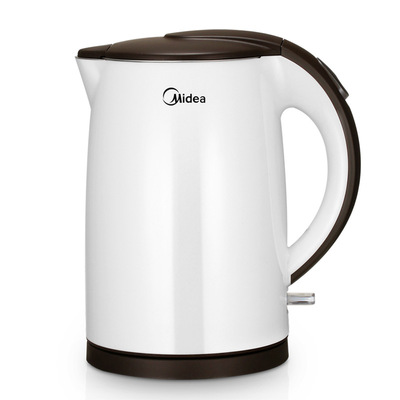Enterprise purchase invoice MK-TM1502 Electric kettle double-deck Anti scald Kettle 304 Stainless steel household 1.5L white