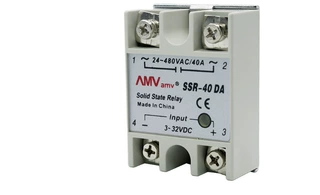 SSR-40 DA 40A DC 3-32V到AC 24-480V SSR固态继电器