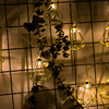 INS Nordic Iron Art Simple Diamond Lantern Lantern Lantern Christmas Battery Girl Atrial Architecture Decoration Light