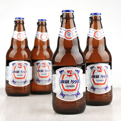 8 degrees Li Quan 1998 Beer Xiaodu Special brew environmental protection Commemorative Edition Guilin specialty 500ml Glass 12 Bottles in a box