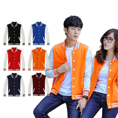 Manufactor Direct selling new pattern 500G coil Swab Shirt Korean Edition Hit color Single breasted mlb lovers coat