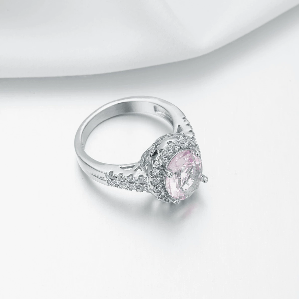 Crystal, фуксия кольцо, украшение с цирконом, аксессуар, пожелание, европейский стиль