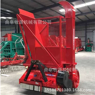 牧源牌青储机厂家    拖拉机带动青储玉米秸秆粉碎回收机价格