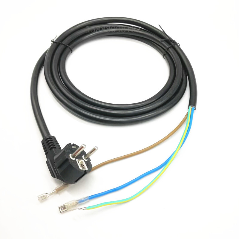 供应欧标电源线 欧式电源线加工欧洲电源插头线 欧规插头电源线