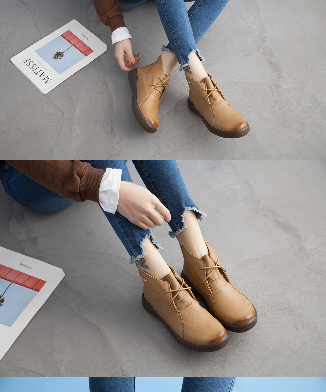 Bottes femme en En cuir - Ref 3355207 Image 37