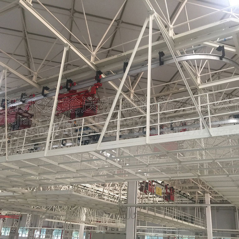新能源汽车生产线空中轨道装配系统输送线自动化流水线