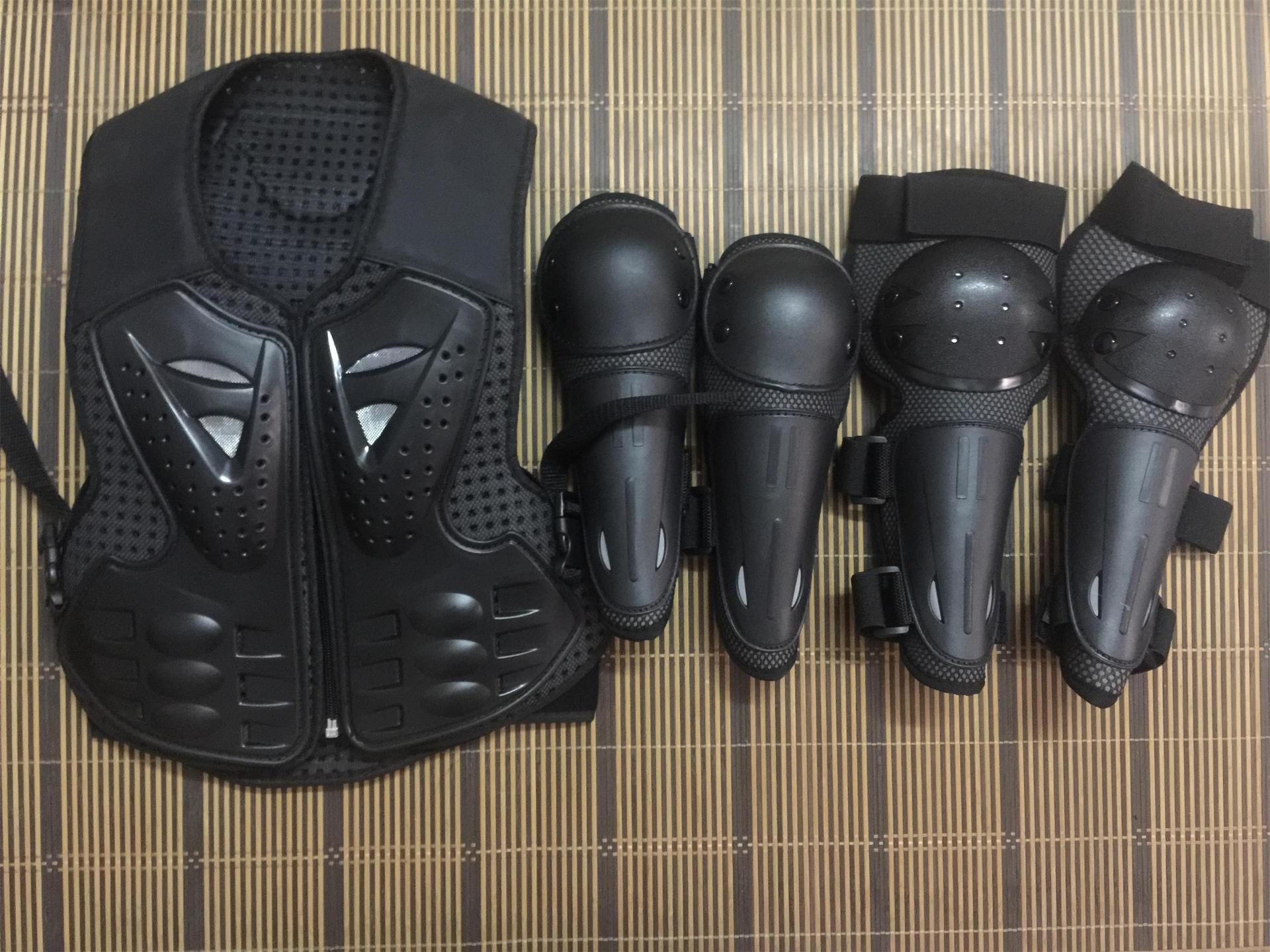 Armadura de equitación para niños Equipo de protección para niños Carreras de equitación armadura anti-caída rodilleras para niños coderas