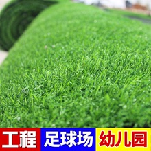 30mm草坪墊子幼兒園假草皮綠色足球場塑料地毯人工造草坪