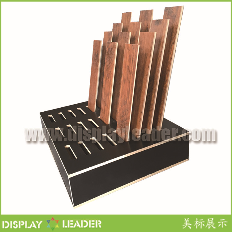 单片地板展架 展板展示架 实木多层样板展示柜|ms