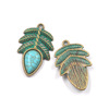 Turquoise metal pendant, earrings, accessory, European style, suitable for import, wholesale