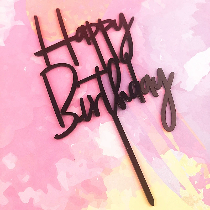 Новый товар HAPPY BIRTHDAY Акриловый торт Respuent День рождения украшение для торта