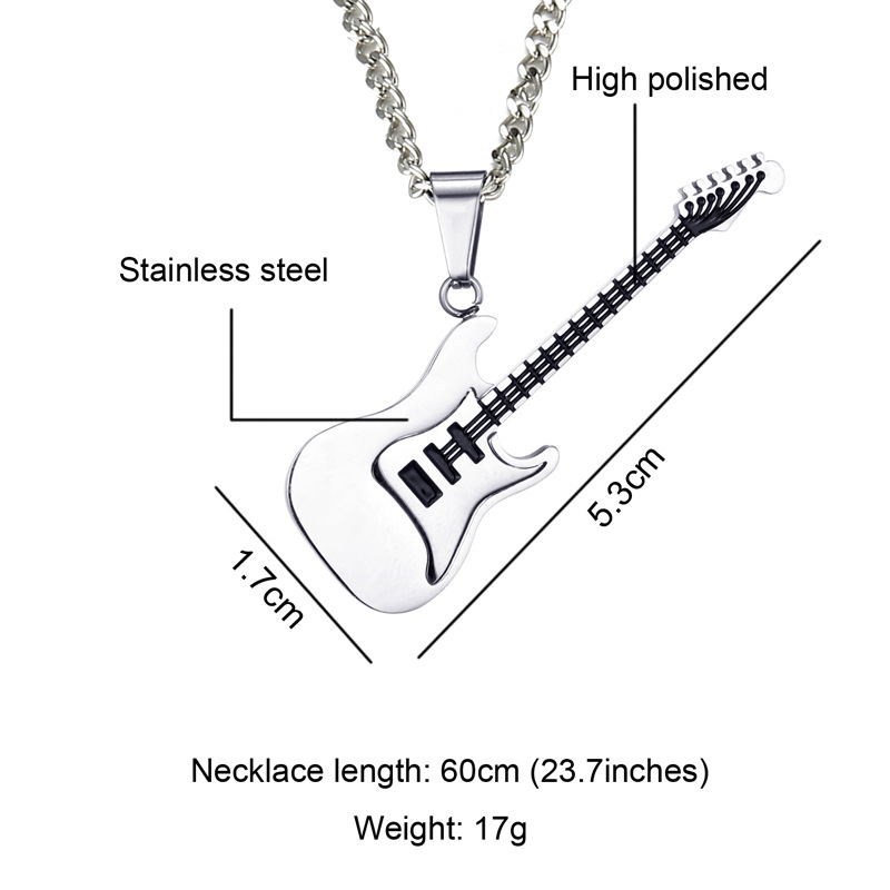Guitar Pendant Necklace
