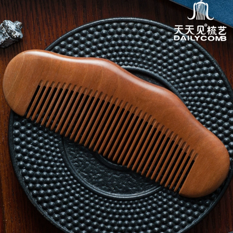 Повседневный гребень из натурального дерева Peachwood Comb, Sandalwood, Peachwood Comb, гравировка, источник, фабрика