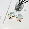 Crystal, retro sunglasses suitable for men and women, gradient, wholesale