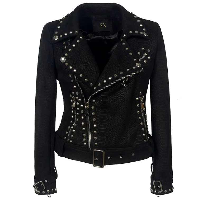Velvet jacket with zipper, European style, Aliexpress, ebay, punk style