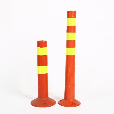 弹力柱塑料警示柱道路警示路桩弹力柱反光立柱防撞柱诱导标隔离带