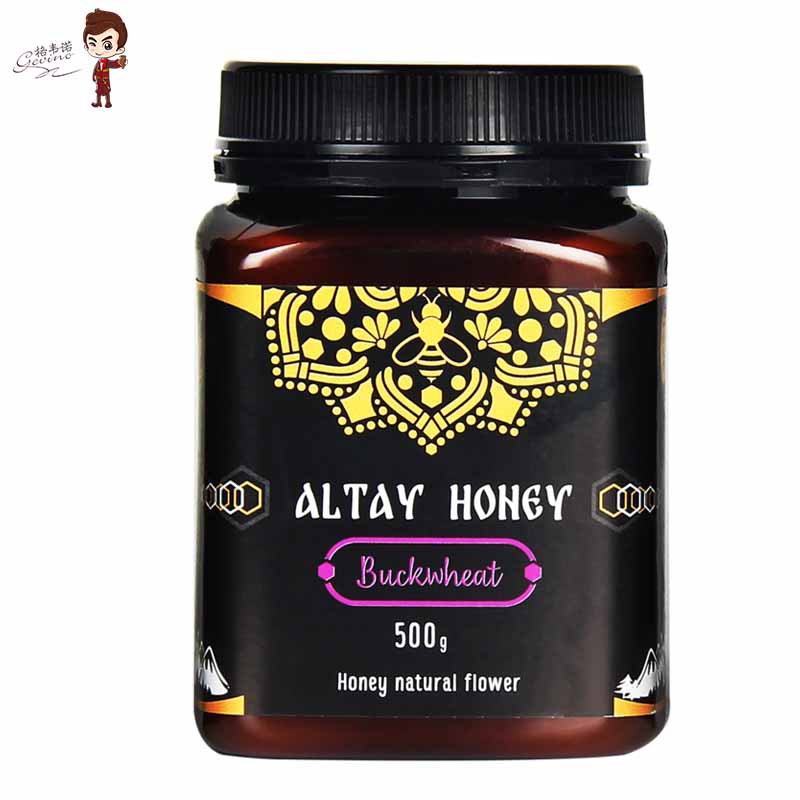 格韦诺阿尔泰荞麦蜂蜜 俄罗斯原瓶进口成熟结晶蜂蜜500g批发代理|ru