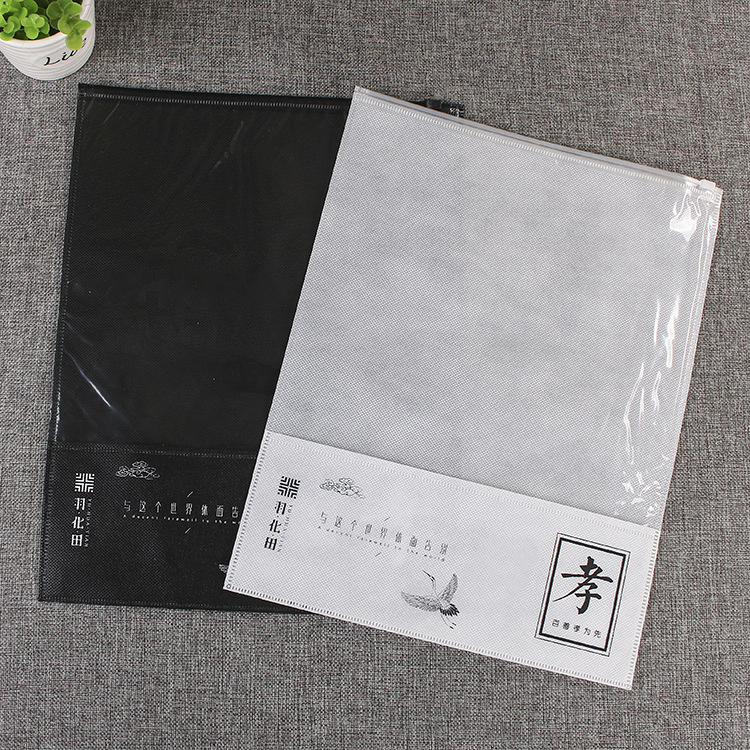 Underwear Clothes & Accessories Self sealing bag cpp transparent Non-woven fabric Mosaic clothing Zipper bag Customized Packing bags for clothes