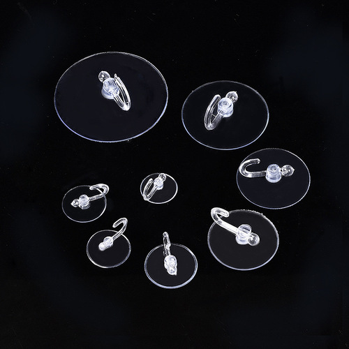 Super strong transparent suction cup hook for two yuan store, kitchen tile traceless suction hook, bathroom toilet strong clothes hanging hook