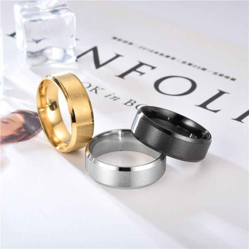 Fashion Heart Shape Titanium Steel Rings Plating Stainless Steel Rings display picture 1