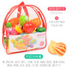 Fruit children's kitchen for cutting, toy, family set, early education, wholesale