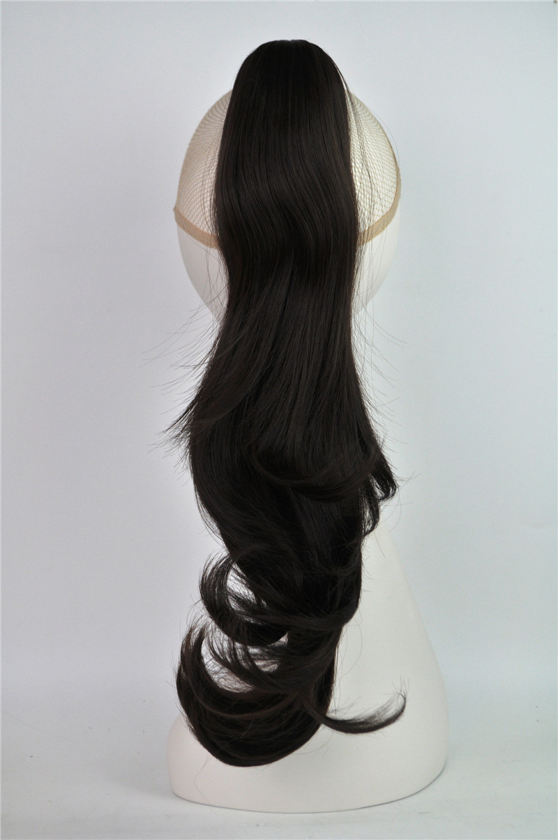 NEWLOOK nueva peluca de comercio exterior invisible largo rizado agarrar clip peluca de cola de caballo