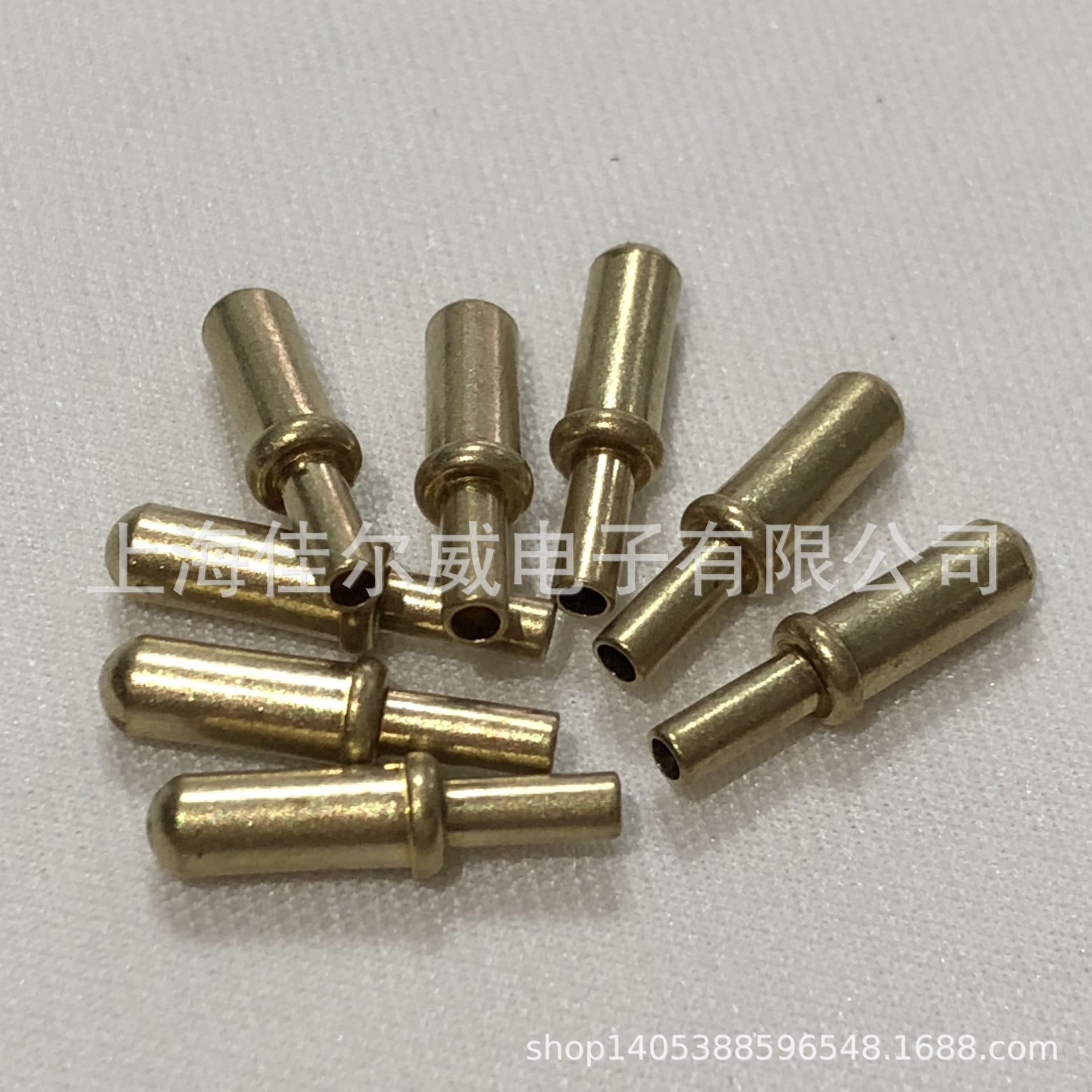 PIN针铜针Φ3*13.7MM长 半空心针电源插针仪表针铆钉半空心针圆头