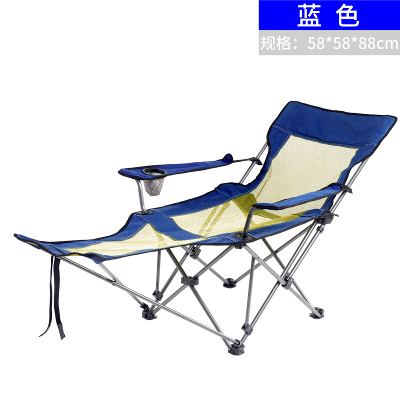 威迪瑞户外 网纱透气折叠式沙滩椅 午休躺椅 可坐躺两用休闲睡椅