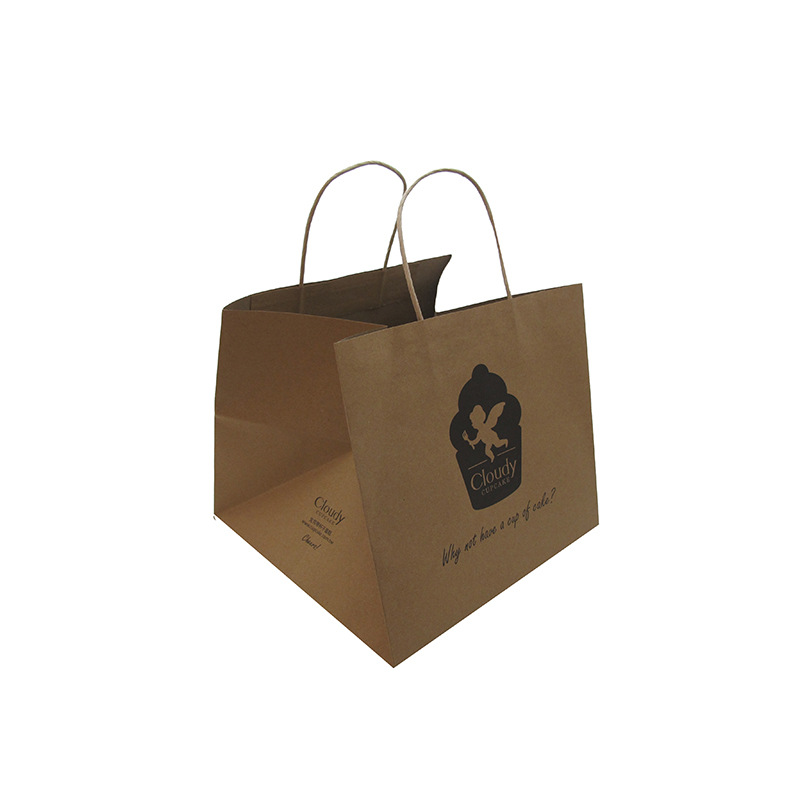 【蛋糕盒纸袋】做棕牛皮纸手提袋  蛋糕盒手提礼品袋