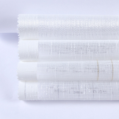 简约现代透光窗纱 四种花型可选 客厅卧室专用窗纱批发|ms