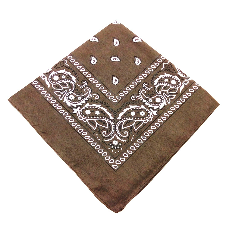 Headscarf, polyester 55 cm, paisley vortex print, one size (multi-color)