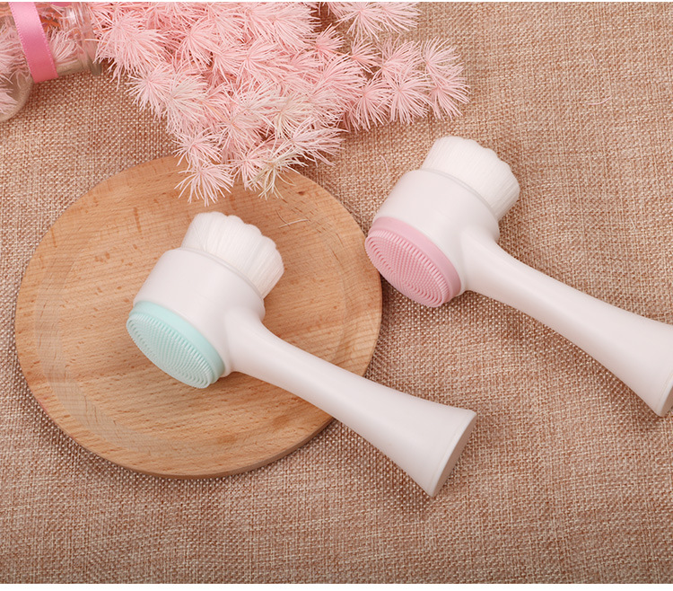 Double-sided Silicone Cleansing Makeup Remover Face Brush