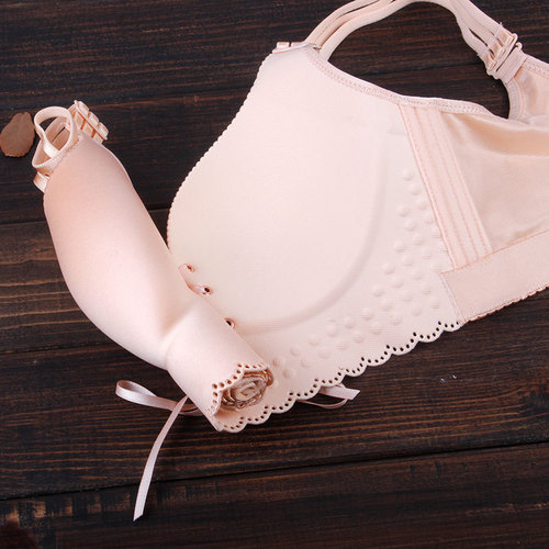 Lace Bra Large Cup Bralette for Women Plus Size 200 Wireless Push-up Thin Model Beautiful Back Large Bust Show Large Cup Reduce Side Breasts