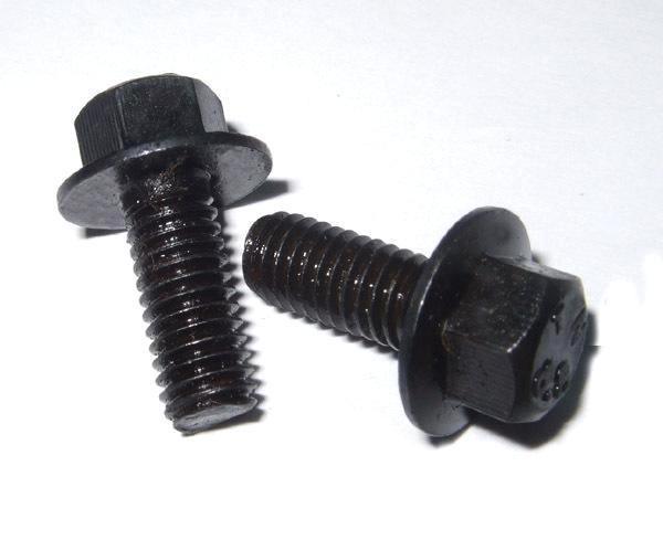 六角头法兰面带防滑齿螺钉M5*10高碳钢 氧化发黑法兰防滑齿螺栓