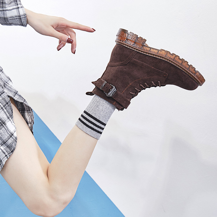 Bottes femme OU YANER en Daim - Ref 3354853 Image 4