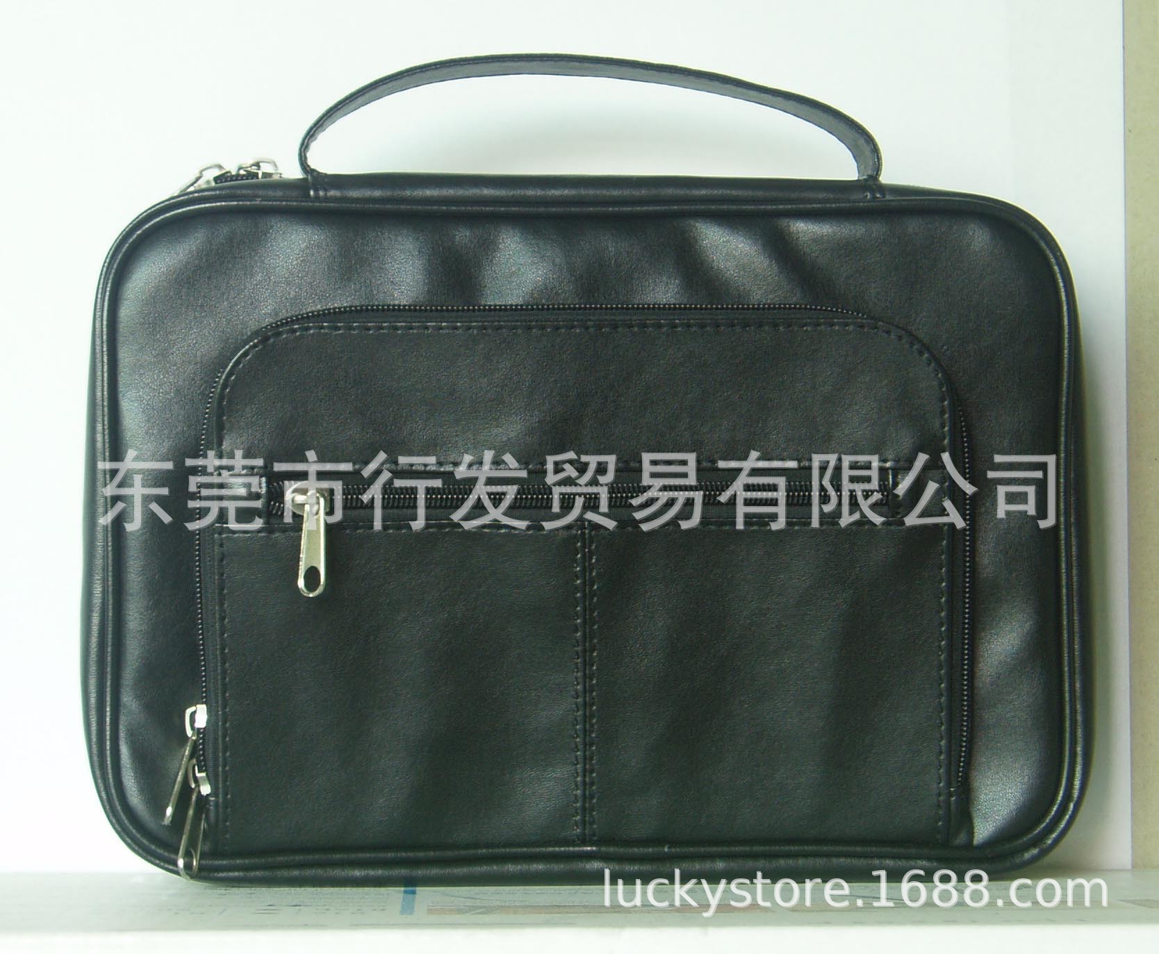 Factory customized luggage business zipper laptop bag can be printed logo