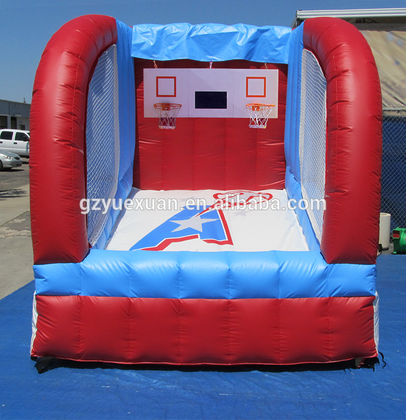 戶外訓練器趣味運動會道具充氣籃球框投籃框玩具遊樂設備廠家直銷