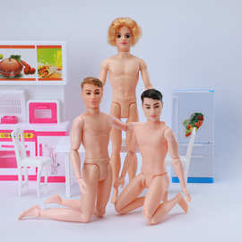 男娃娃芭芘男朋友肯洋娃娃身体裸娃素体男孩多关节可活动儿童玩具