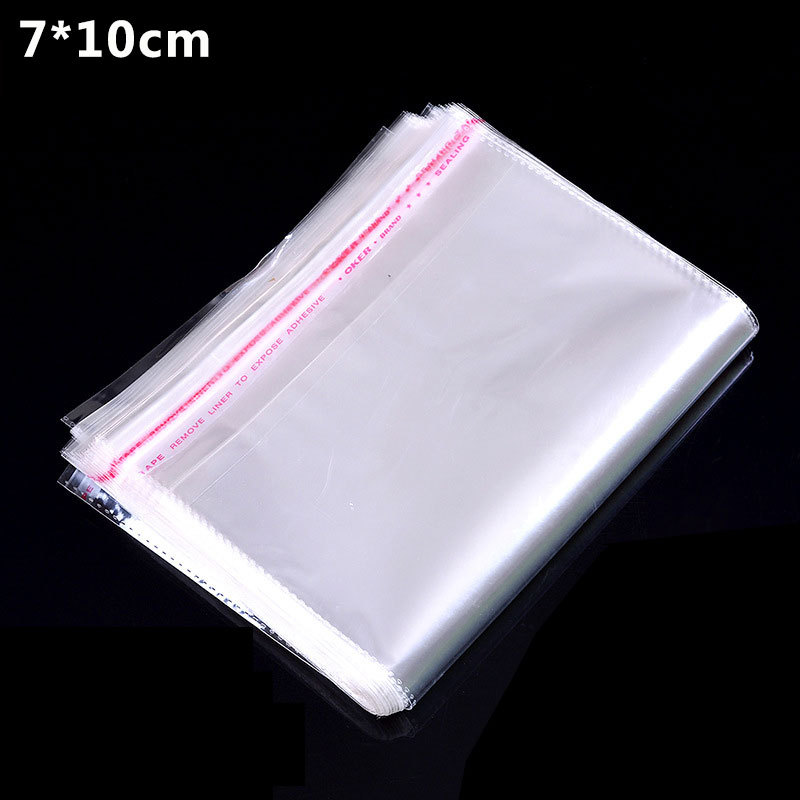现货批发opp袋透明塑料袋7*10饰品包装袋不干胶自粘袋加厚密封袋