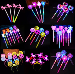Whipping Unicorn LED Light Sticks for Kids, Illuminating Toys, Flashing Light Band