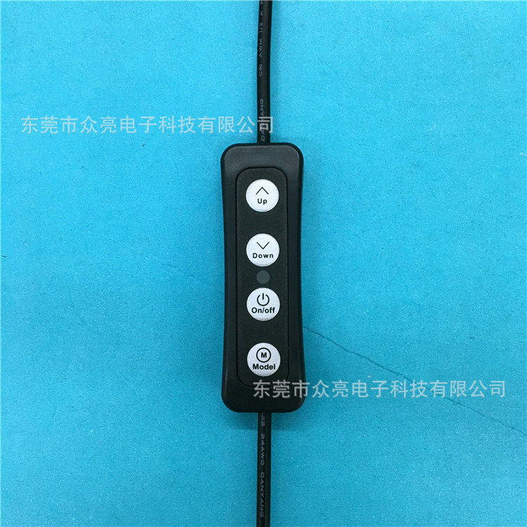 大量供应LED直播补光灯美颜灯上USB调光调色温无极调光开关线|ru