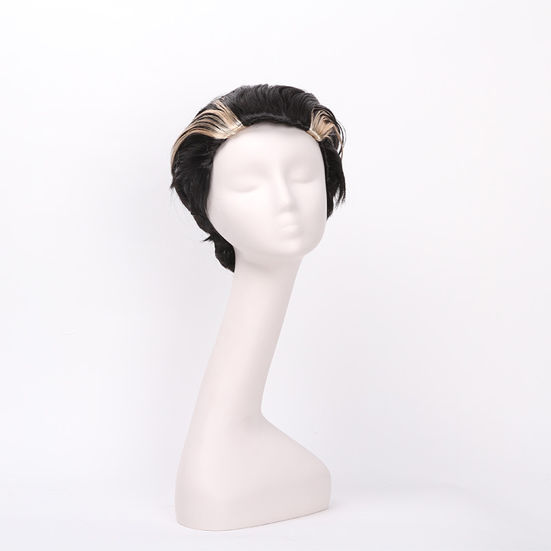 Newlook IMG - 1381 nueva moda negra bobina pelucas de vacaciones pelucas