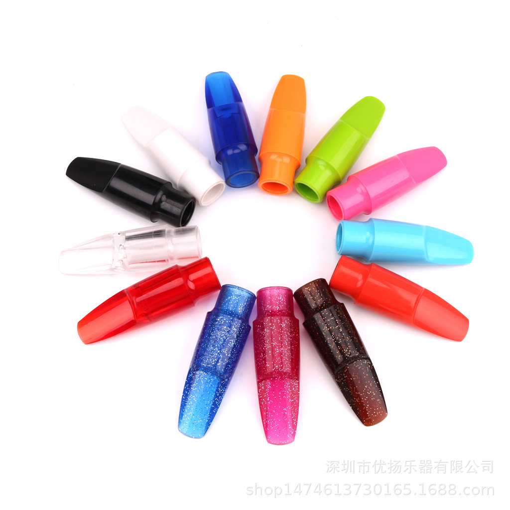 Saxofón boquilla de color negro blanco transparente boquilla saxofón alto boquilla