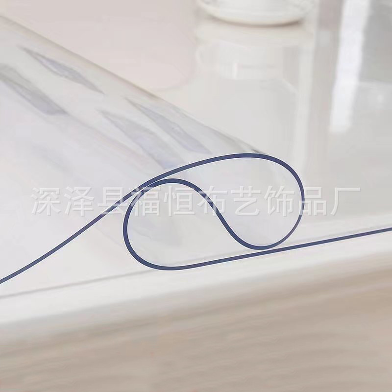 2020年促销款PVC软玻璃家用桌布 防水防滑家用茶几垫桌布厂家直销